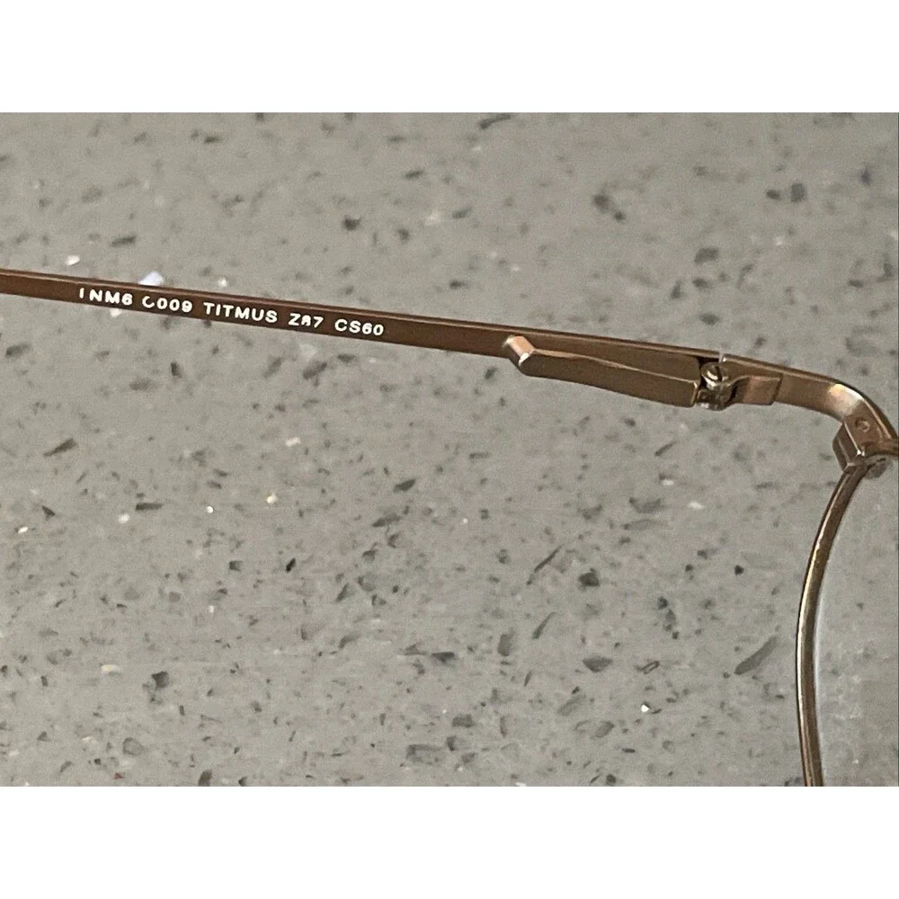 Titmus EXT6 Brown Eyeglasses Frames ONLY Titanium-100 INM C009 Z87 49-19 CS60